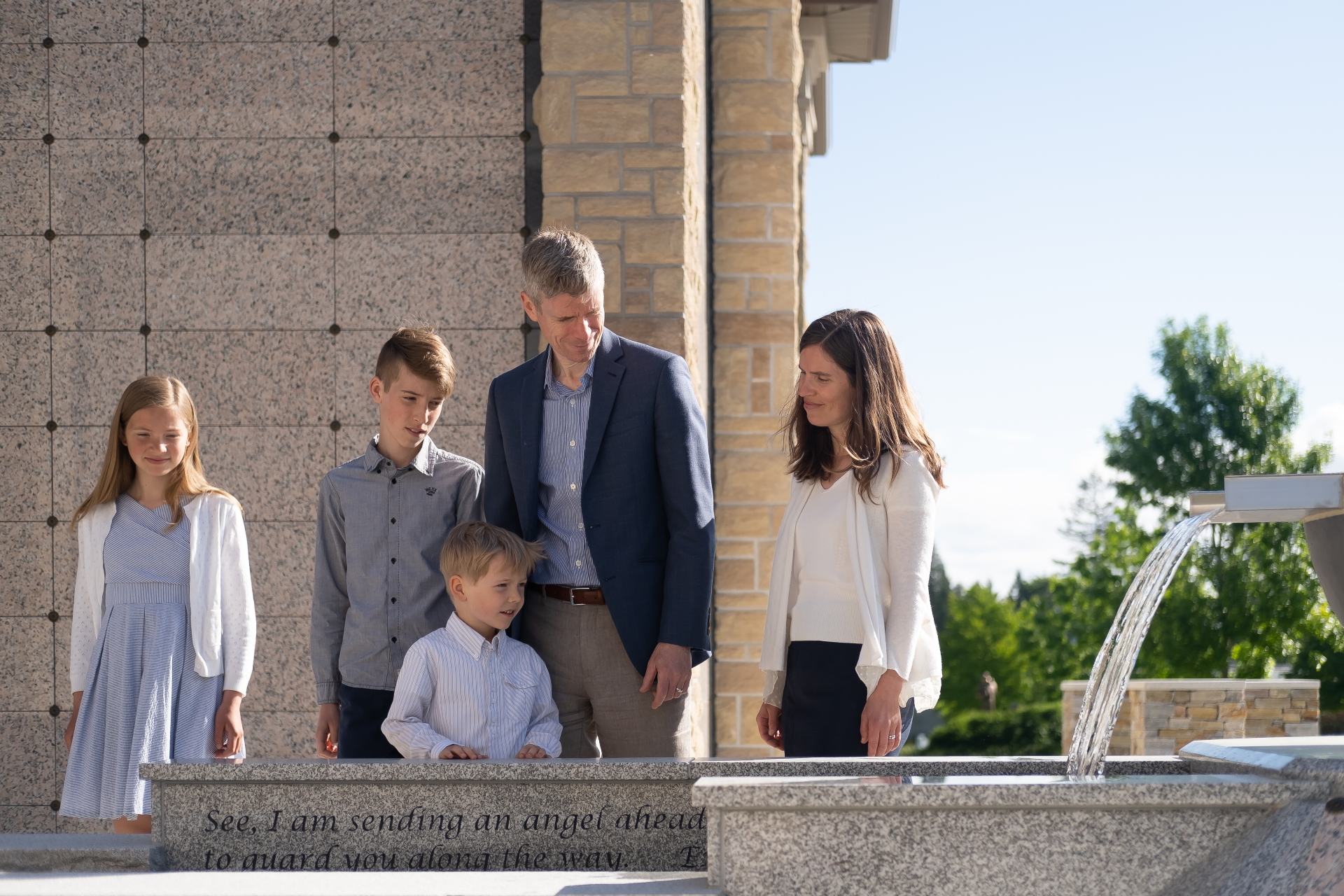 Family at Holy Angels
